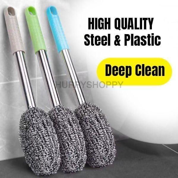 Bottle Jar & Toilet Cleaner Brush Scrubber – Durable & Multi-Purpose