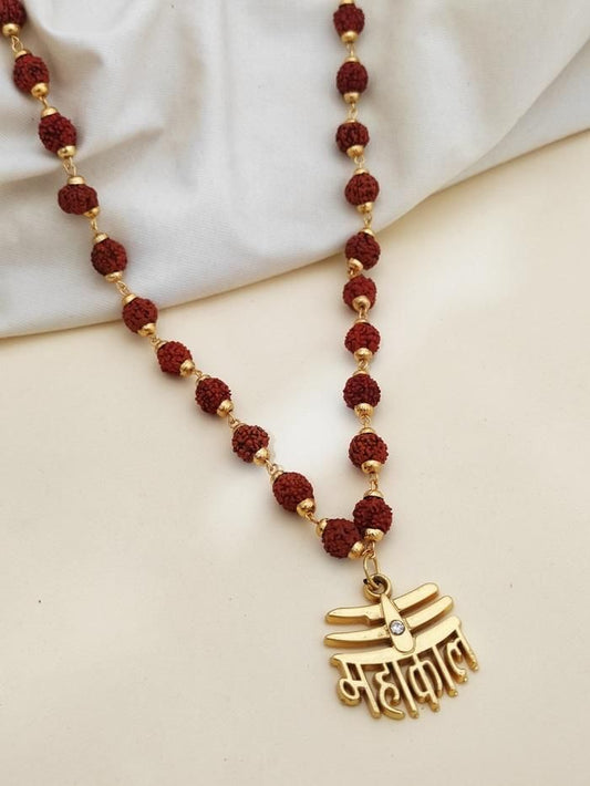 Rudraksha Mala with Mahakal Pendant – Spiritual & Authentic | Divine Protection & Positivity